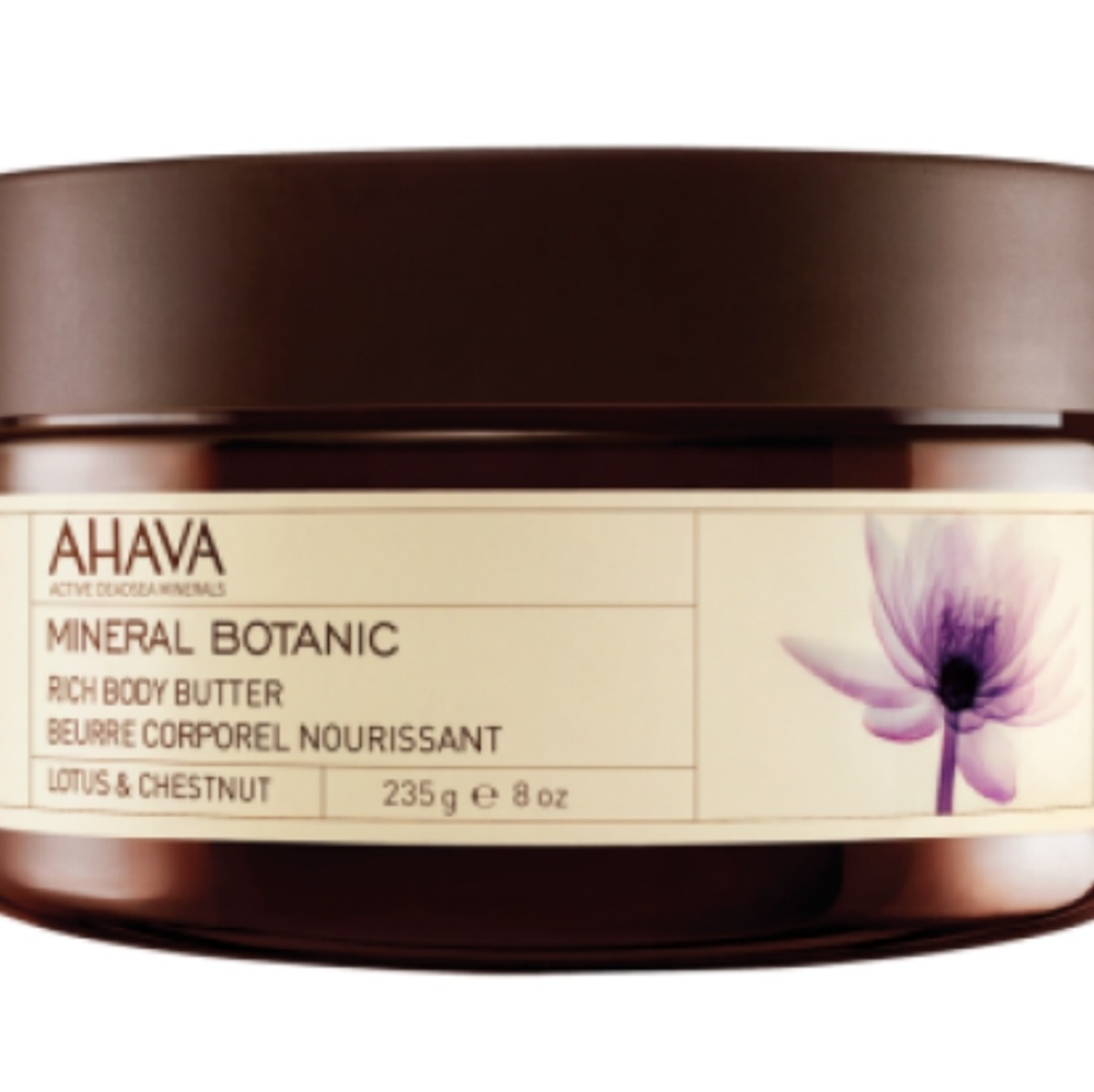 Ahava Mineral Botanic Body Butter Moisturizing Cream Lotus & Chestnut